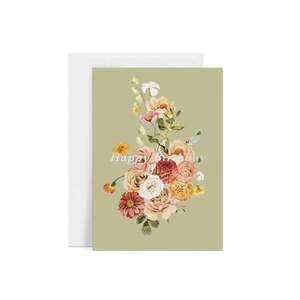 Birthday Flowers Greeting Card