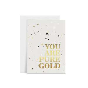 Greeting Cards: Pure Gold Greeting Card