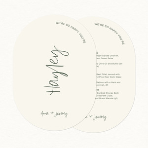 Alice Invitation Collection: Anna Menu