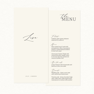 Menus: Julie Menu