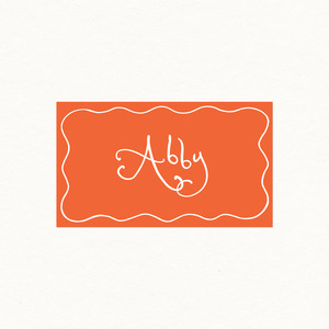 Wedding Signage: Abby Place Card