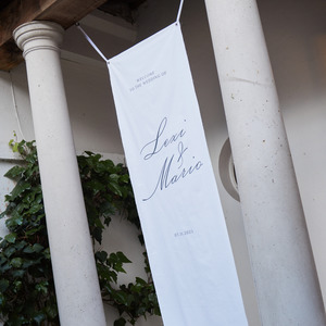 Wedding Signage: Fabric Signage