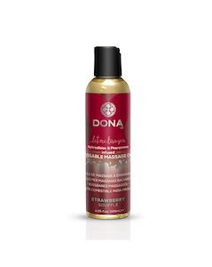 Massage: Dona Kissable Strawberry Massage Oil 100ml