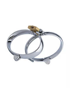 Kink - Silver Cuffs with Padlock 50mm x 67mm Weight 138g