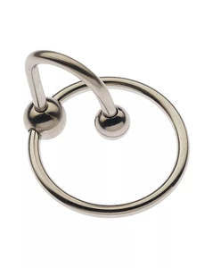 Kink Stainless Steel Penis Head ring with Ball  30mm