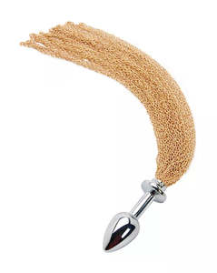 For Couples: Kink Anal Plug - Metal Tassel 11 inch