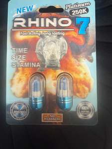 Rhino 7 5000k Twin Pack Pills 2pk