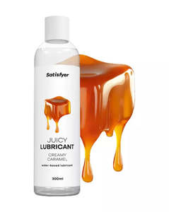 Lubes Condoms 1: Satisfyer Juicy Lubricant Creamy Caramel 300ml