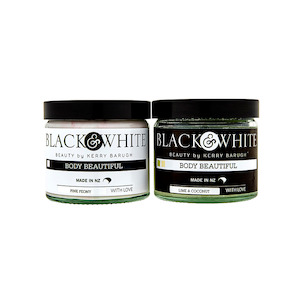 Body Beautiful: BLACK & WHITE BODY - COMBO BODY BUTTER & BODY SCRUB