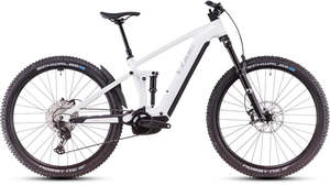 Cube Ebikes: Cube Stereo Hybrid One44 EXC 800 metalicwhite'n'black 2025