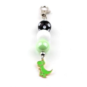 Bubblegum Bella: Bubblegum Bella Bag Tag - Green Dinosaur