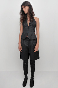 Ring Top | Grey Pinstripe