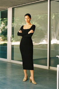 EL TIGRE MIDI DRESS | BLACK