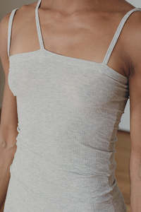 Tops: Nida Tank | Grey Melange
