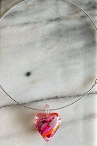 Glass Pendant | Pink