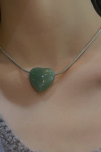 Marland Backus: HEART OF STONE - GREEN AGATE