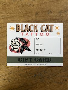 Products: Gift Voucher - BLACK CAT TATTOO