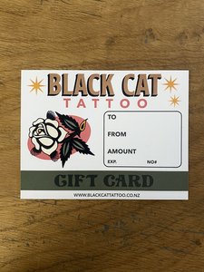 Products: Gift Voucher - BLACK CAT TATTOO