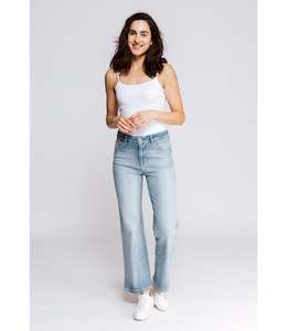 Womens Jeans: Zhrill - Tony Blue Wide Leg Jean D123841