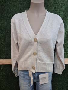 Knitwear: Tatano - Piha Cardigan - Sand