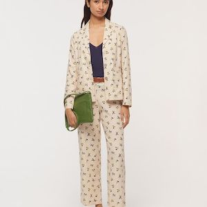 Blazers 1: Nice Things - Little Bloom Print Linen Blazer
