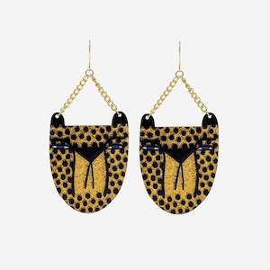 Womens Accessories: Studio Soph - Cheetah Earrings