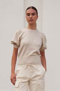 Womens Tops: Rue De Femme - Sorrel Knit in Sand