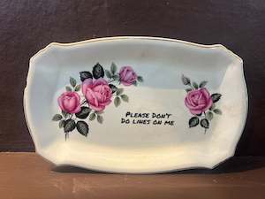 Quirky Fun Gifts: Tuesday Plate -please don’t do lines on me-