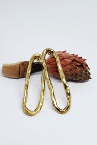Paloma Black Jewellery: Brass, Wave Earrings- #114