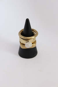 Paloma Black Jewellery: Brass Hand Formed Stacker Ring - #104