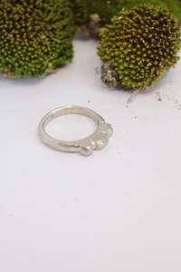 Paloma Black Jewellery: Silver Slim Rocks Stacker Ring  - #99