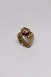 Paloma Black Jewellery: Bronze Statement Stone Ring - #96