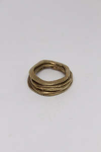 Paloma Black Jewellery: Brass Layers Ring - #94