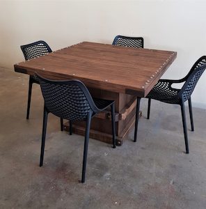 Square Woolpress Outdoor Table - Black Dog Furniture