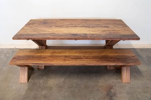 Products: X Leg Indoor Dining Bench - Black Dog Furniture