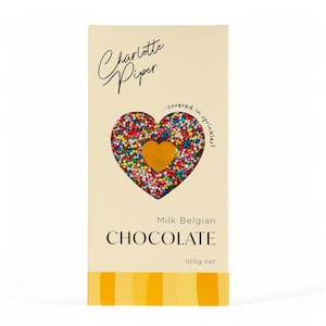 Charlotte Piper Milk Belgian Chocolate with Sprinkles Bar (100g)