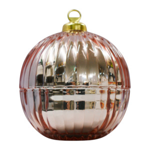 Christmas 2025: Christmas Bauble Rose Gold - Sugar Plum Fairy