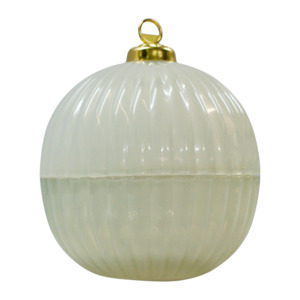 Christmas Bauble Pearl - White Christmas