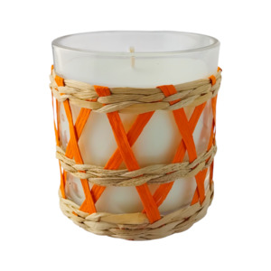Candles: Wicker Bloom Orange - Orange + Cardamom