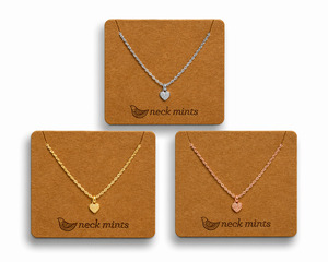 Fabienne Necklace: CUBIC HEART LOCK