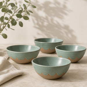 Robert Gordon: Scallop Bowls Set 4- Moss