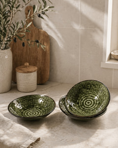 Kitchen Homewares: Olive Ripple Bowl