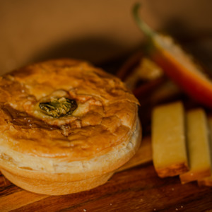 Wagyu Steak Pie with Jalapeno and Cheese