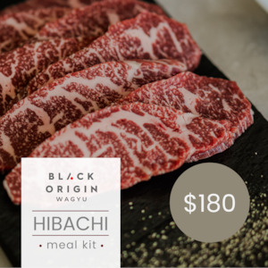 Black origin Wagyu Hibachi Box