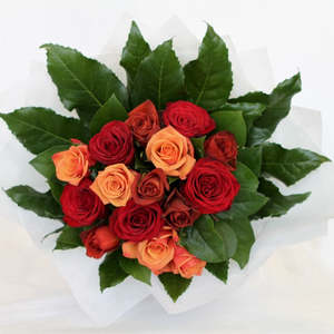 Valentines Day: Red Shades Rose Bouquet