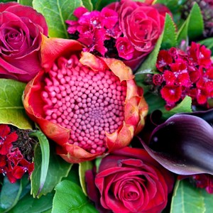 Bouquets: Dramatic Red Bouquet