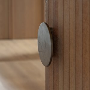 Round Plate Pull 200 (Pair x2) - BlacksandBronze