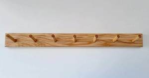 Products: American Ash Peg rack - Black Sand Eco Homewares