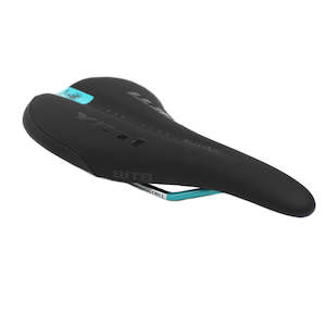 Cockpit: WTB Yeti Black/Turq Saddle