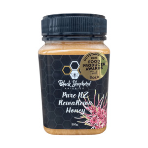Products: Pure New Zealand Rewarewa Creamed Honey 500g Black Shepherd Apiaries